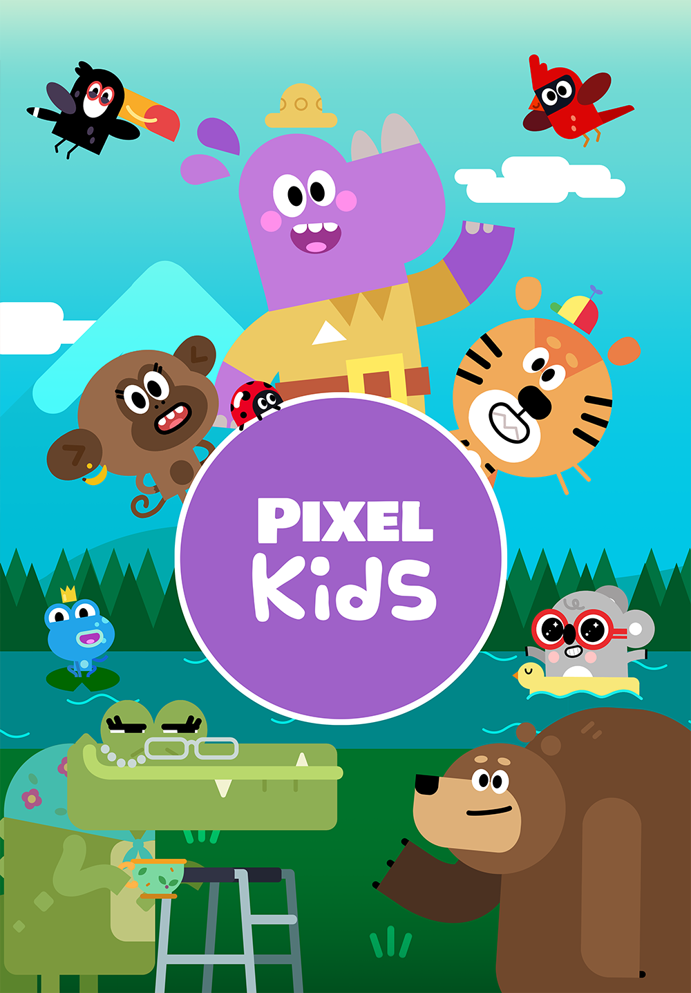 Pixel-kids-poster